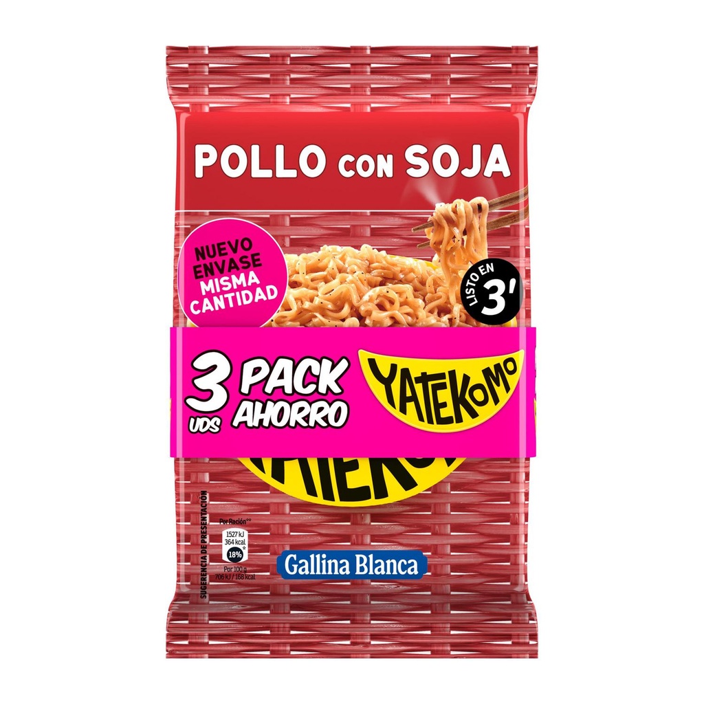 Yatekomo Pollo Soja